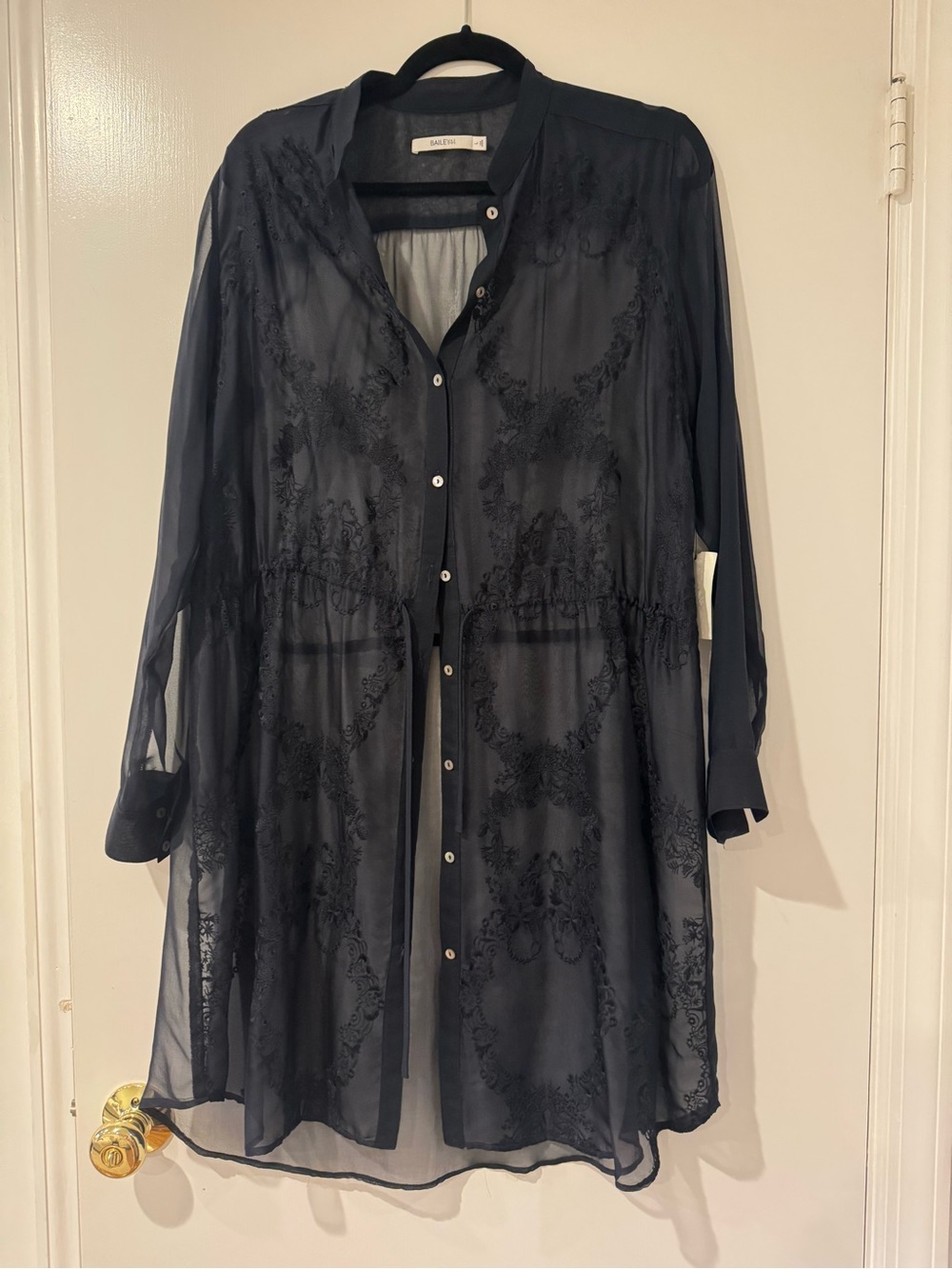 Bailey 44 Sheer Dress - Navy